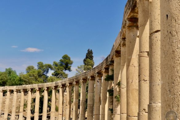 Gerasa ovales Forum Jerash Jordanien