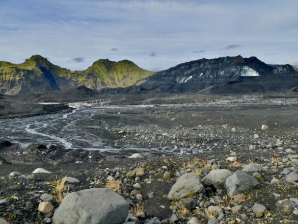 Weg zur Dragon Glass Eishoehle - Myrdalsjökull Gletscher - Katla Geopark Island