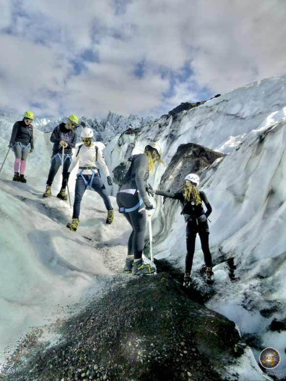 Wandern und Trekking: Gletscherwanderung auf dem größten Gletscher Europas.