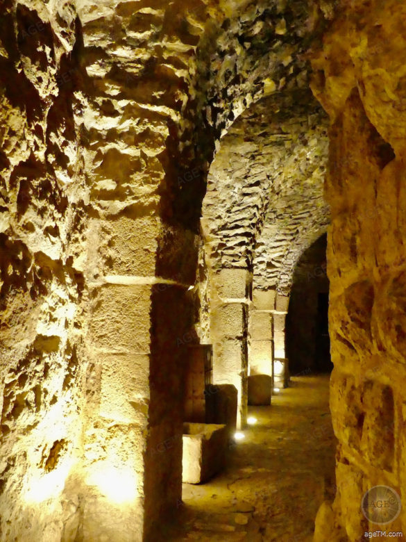Gewölbe der Festung Adschlun Kreuzritter Burg Jordanien Urlaub - Ajloun Castle Jordan