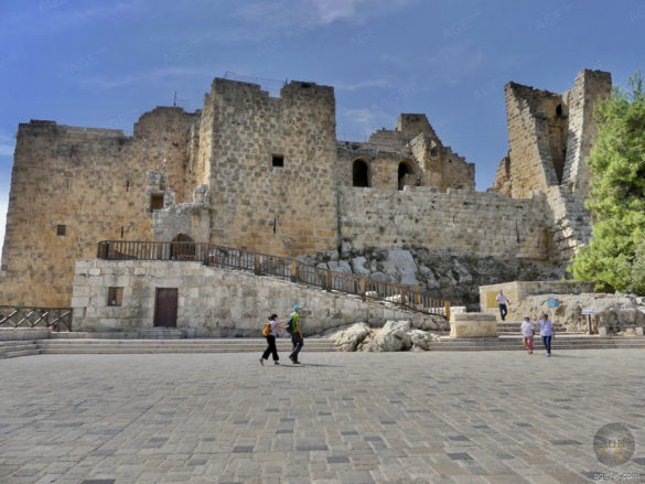 Kreuzritter Burg die Festung Adschlun Besichtigung Jordanien Urlaub - Ajloun Castle Jordan