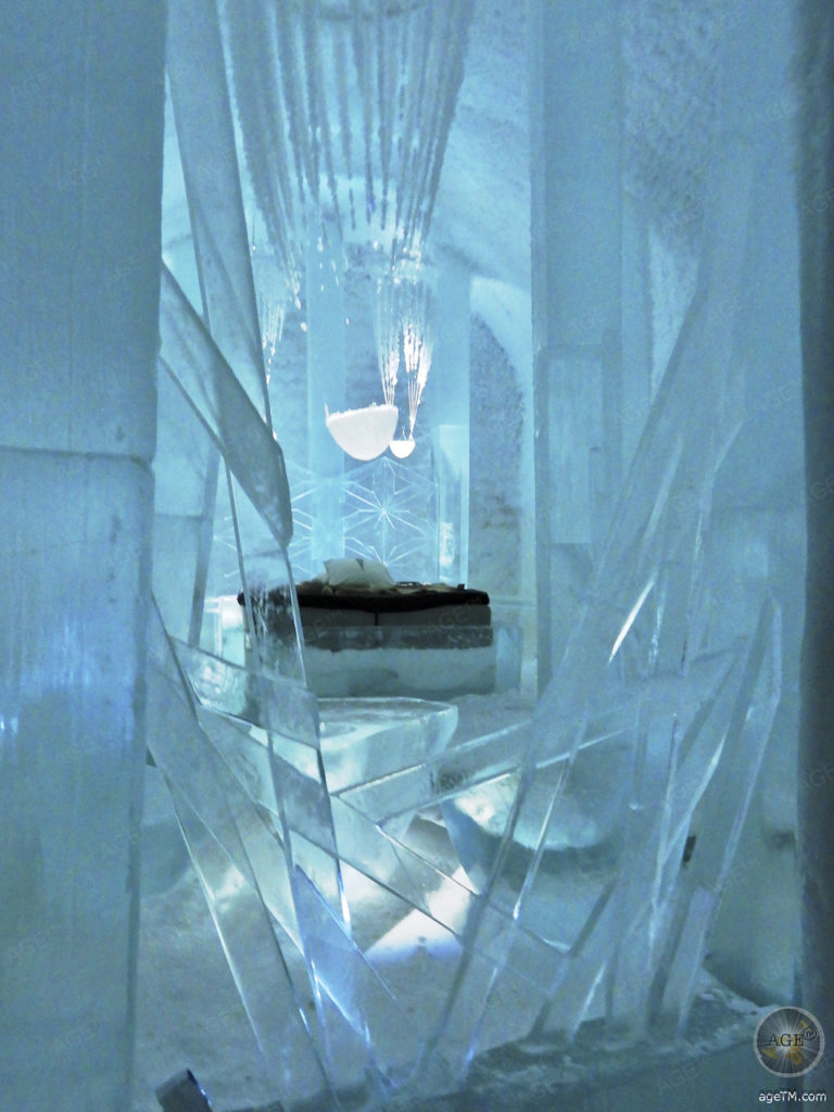 Lappland Icehotel Sweden Art and Lights Room - Kunst im Eishotel Schweden