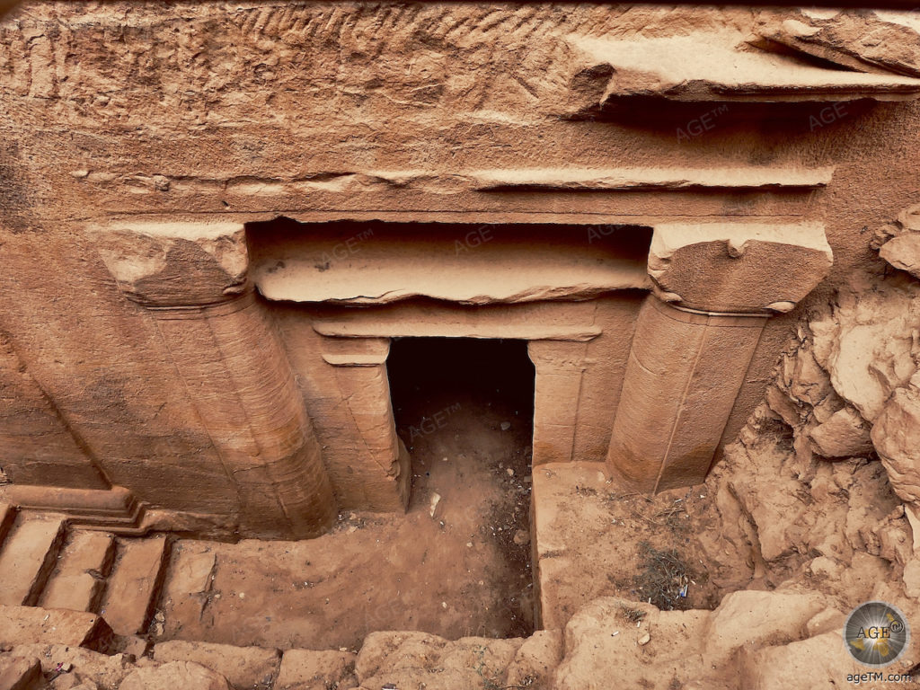 2300 jaar geschiedenis van de Nabateese stad Petra in Jordanië Opgravingen in de kelder van de Al-Khazneh schatkist - Nabateese hoofdstad Petra Jordanië