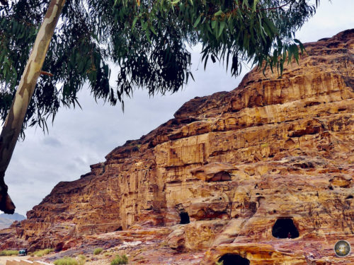 Back Exit Road Turkumaniyya Tomb Petra Jordanien UNESCO Weltkulturerbe