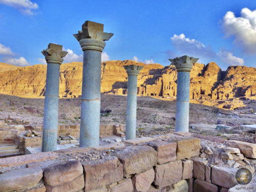 Blaue Kapelle Byzantinische Kirche Felsenstadt Petra Jordanien