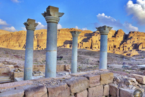 Blaue Kapelle Byzantinische Kirche Felsenstadt Petra Jordanien