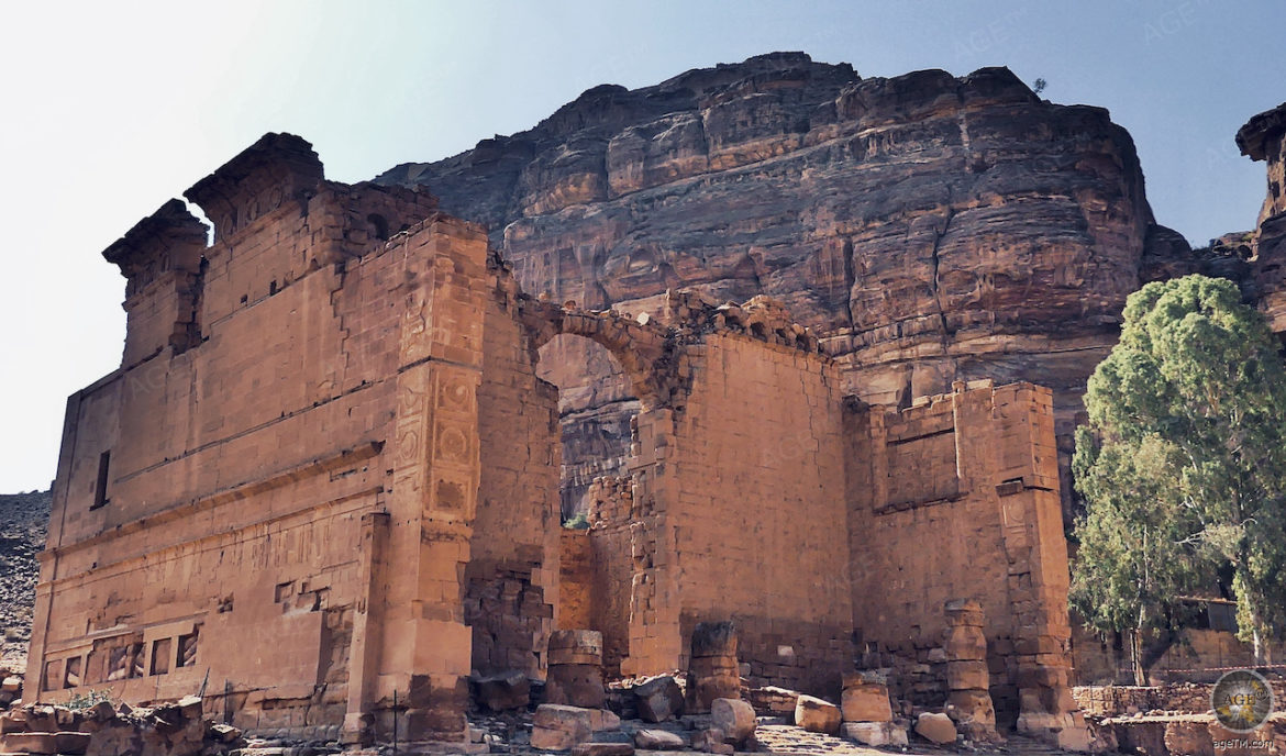 Qasr al-Bint Castle Main Temple - Petra Jordan UNESCO World Heritage Site