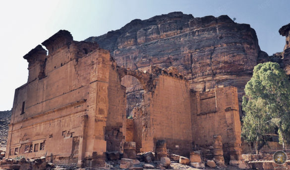 Burg Qasr al-Bint Haupttempel - Petra Jordanien UNESCO Weltkulturerbe