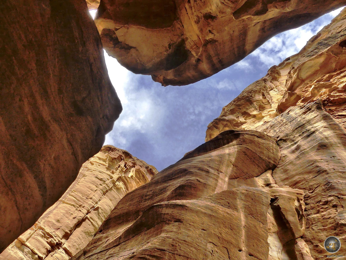 Der Siq die Felsschlucht von Petra Jordanien UNESCO Weltkulturerbe