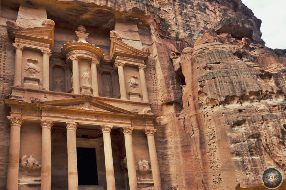 Schatzhaus Al-Khazneh Eingang zur Hauptstadt der Nabatäer Petra Jordanien