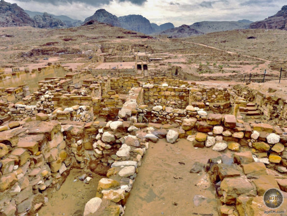 Temple of the Winged Lions in Petra Jordan