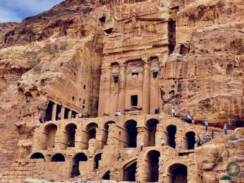 Urnengrab mit Gewölbe Königsgräber Felsenstadt Petra Jordanien