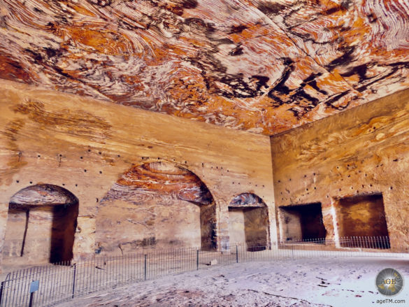 Urnengrab Umbau zur Byzantinischen Kirche in Petra Jordanien