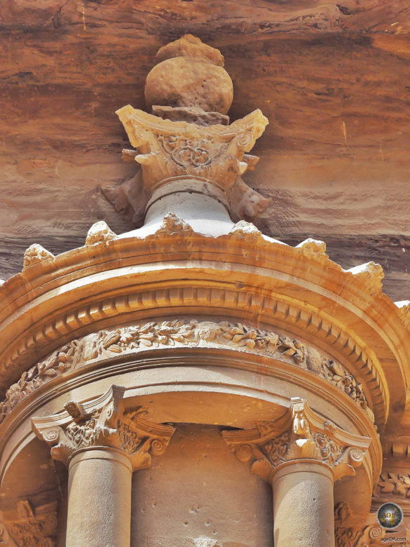 Foto Urne Schatzhaus Al Khazneh Petra UNESCO Weltkulturerbe Jordanien