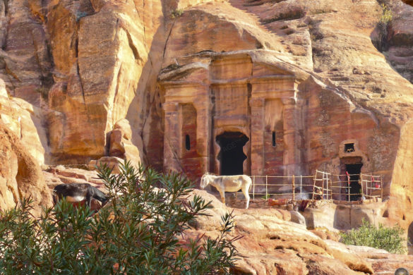 Wadi Farasa Ost Tal in Petra Jordanien UNESCO Weltkulturerbe