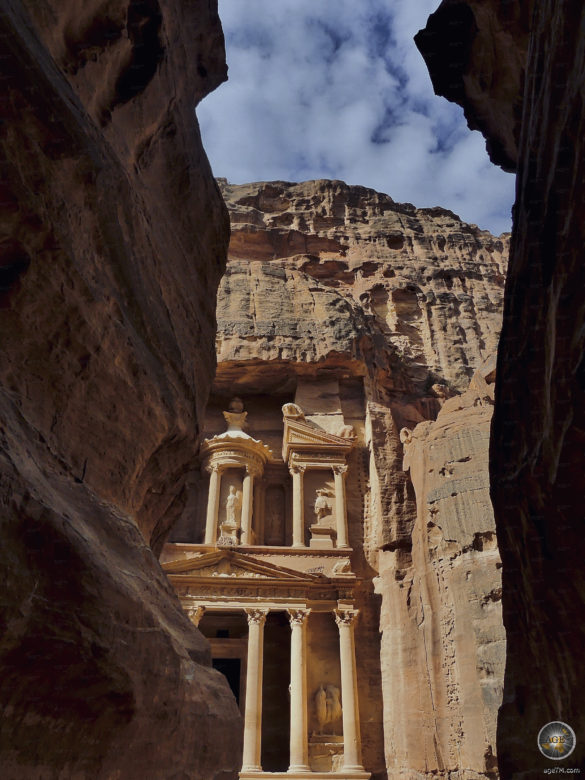 Schatzhaus Al Khzneh Felsenschlucht Petra Jordanien UNESCO Weltkulturerbe