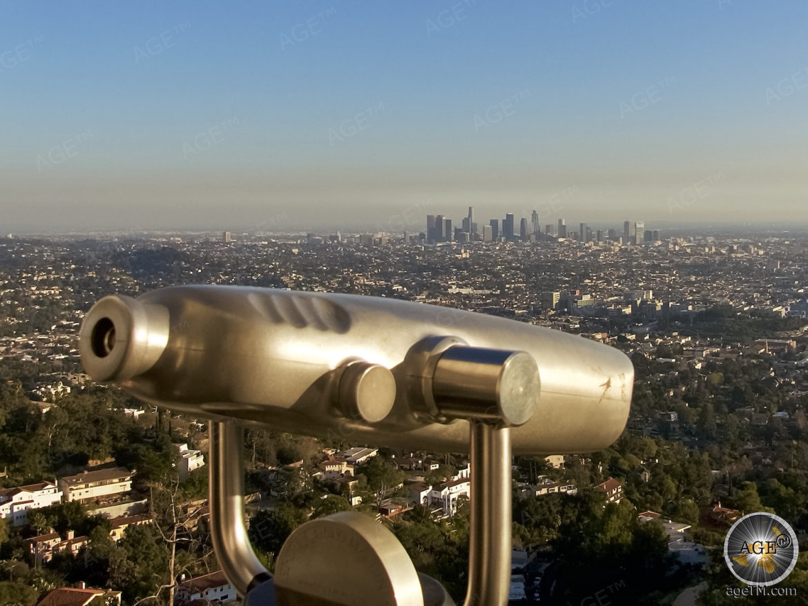 Blick auf Los Angeles vom Griffith-Observatorium Kalifornien USA