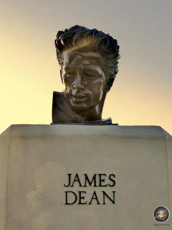 James Dean Skulptur beim Griffith Observatory Los Angeles Kalifornien USA