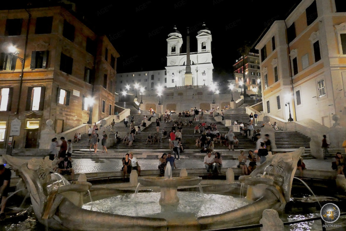 Spanische Treppe Piazza di Spagna - Sehenswürdigkeit Rom Hauptstadt von Italien - Europa Städtereise