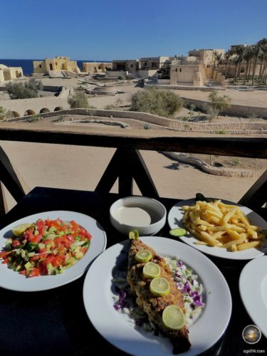 Mittagessen The Oasis Hotel und Restaurant Rotes Meer Marsa Alam Ägypten