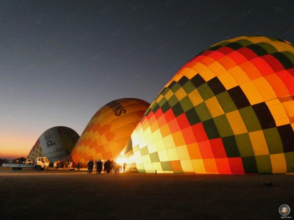 Offizieller Startplatz für Ballonflüge am Westufer bei Luxor.