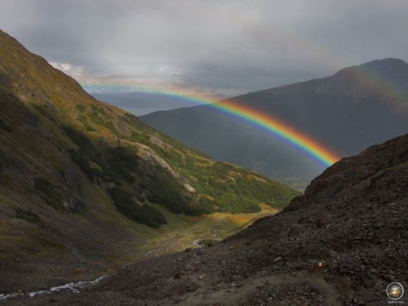 Regenbogen Glacier Vincinguerra Wanderung - Ushuaia Argentinien Feuerland Südamerika