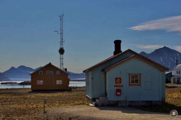 Nördlichste Poststation der Welt Ny-Ålesund Spitzbergen im Svalbard Archipel