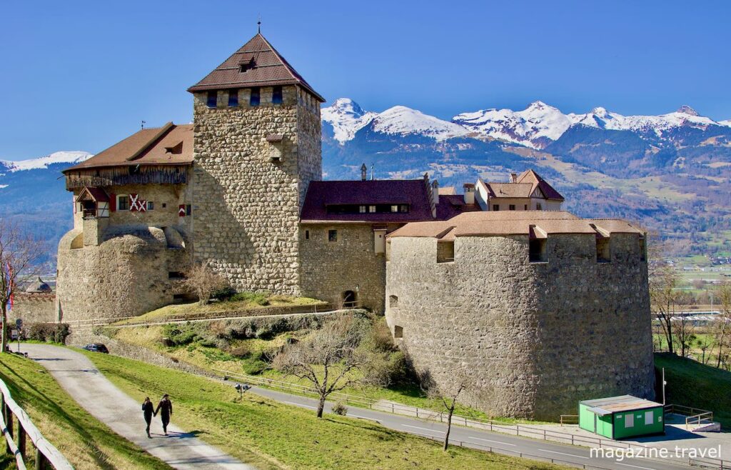 Schloss Vaduz Fürstentums Liechtenstein im März